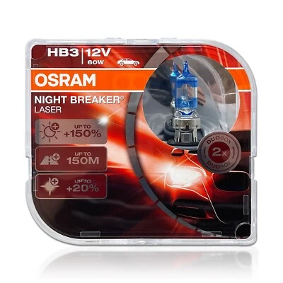 Osram Night Breaker Laser HB3 9005 faros halógenos bombillas antiniebla 9005NL paquete de 2 Foto 1 de 4