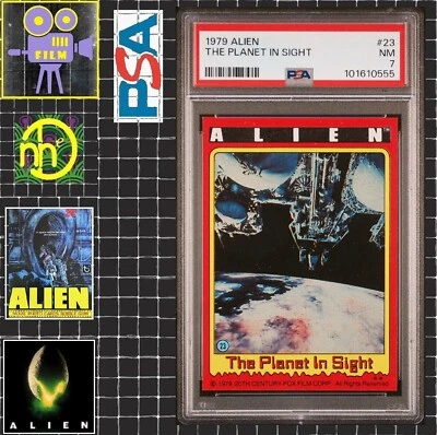 1979 Topps Alien - 23 The Planet In Sight - PSA 7 NM - Image 1 of 4