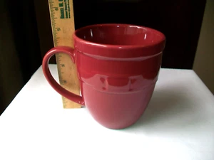 LONGABERGER WOVEN TRADITIONS JUMBO MUG 5" PAPRIKA BASKET WEAVE 22 oz. - Picture 1 of 7