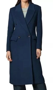 Avec Les Filles V4919 Damen Deep Teal Zweireiher Mantel Größe L - Bild 1 von 5