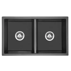 770X450X230MM CARCKO GRANITE Under/Over Mount Double Bowl Granite Sink - Picture 1 of 2