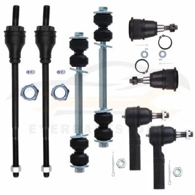 For 2003-2010 GMC Savana 3500 8Pcs Front Tie Rod End Link Ball Joint Sway Bar - Image 1 of 4