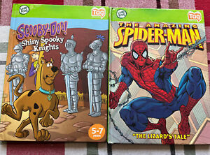 Leap Frog Tag Books - Scooby-Doo! Shiny Spooky Knights & The Amazing Spider-Man