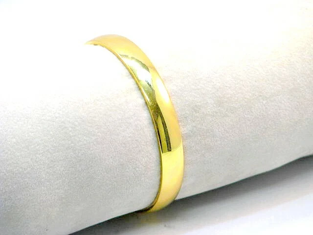 Vintage Monet Armreif Edelstahl 24K Vergoldet Solid Bracelet - Bild 1 von 3