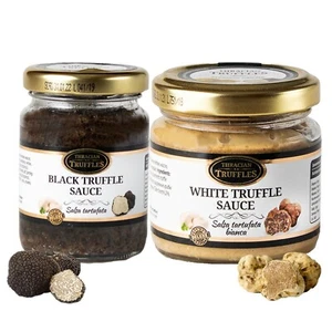 White truffle and Black truffle sauces Tartufata for Pasta, Spaghetti 2 x 80g - Picture 1 of 12
