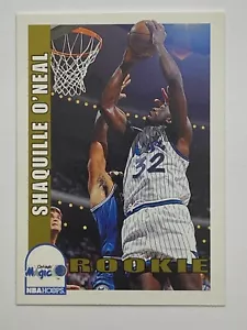 1992-93 Hoops #442 Shaquille O'Neal ROOKIE RC NBA HOF Orlando Magic NM, NM+ - Picture 1 of 12