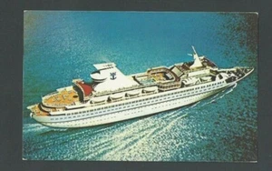 Ca 1970's PPC Miami FL M/S Song Of Norway Royal Caribbean Cruise Lint Ship Used - Photo 1/1