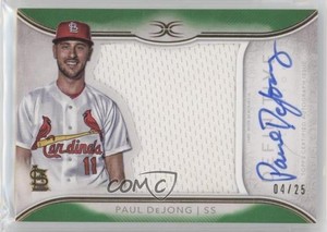 2018 Topps Definitive Collection Relic Green /25 Paul DeJong #ARC-PD Auto