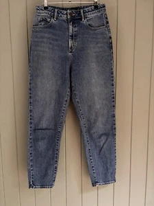 WITCHERY Ladies Jeans Size 10 High Rise Mid Wash Blue Denim Jean Casual Mum Fit - Picture 1 of 18