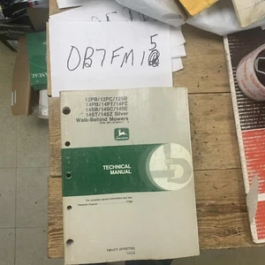 OEM JOHN DEERE TECHNICAL MANUAL TM1471 WALK BEHIND MOWERS 12 & 14 - Picture 1 of 12