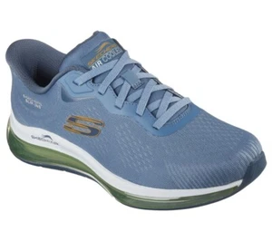 Man Skechers Slip-ins Skech Air Element 2.0 Saire 232860 Blue/Lime Brand New - Picture 1 of 6