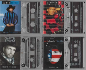 4) Garth Brooks cassette's (Cassette lot) VG+-EX CONDITION... - Picture 1 of 3