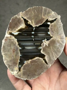 Beautiful Waterline Thunder Egg Mirror Polished Face - Picture 1 of 14