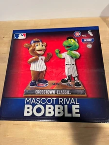 Mascot Rival BobbleHead Cubs White Sox Crosstown Classic MLB Bobble Head Clark - Picture 1 of 2