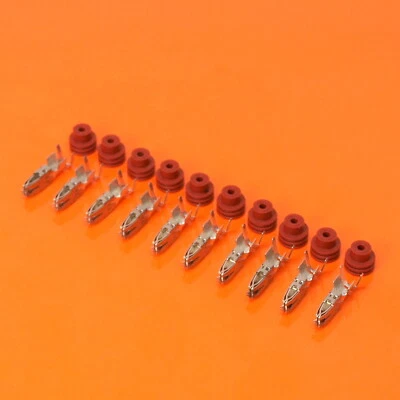 10 x VW VAG High Quality 4.8mm Standard Power Timer Terminals & Seals 4-6mm² - Image 1 of 3