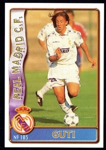 GUTI #103 REAL MADRID 1996/97 CROMO MUNDICROMO LA LIGA 96/97 ROOKIE - Imagen 1 de 2