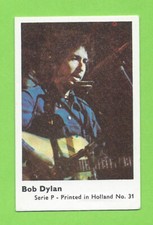 1974 Dutch Gum Card Serie P - Printed In Holland #31 Bob Dylan