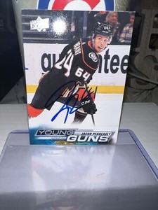 jacob perreault hand signed young guns ducks NHL