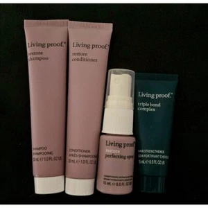 NOWY Living Proof Hair Care Set Restore Shampoo Odżywka Spray Complex - Zdjęcie 1 z 1