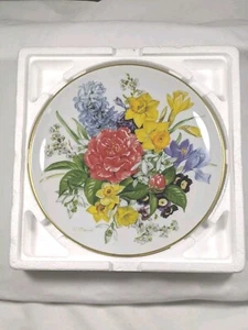Plato de porcelana Hutschenreuther Ursula Band Teller 1987 "Spring Morning" L. Ed. - Imagen 1 de 11