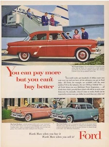 1954 FORD Fordor Sedan, Skyliner & Tudor Print Ad - Picture 1 of 1