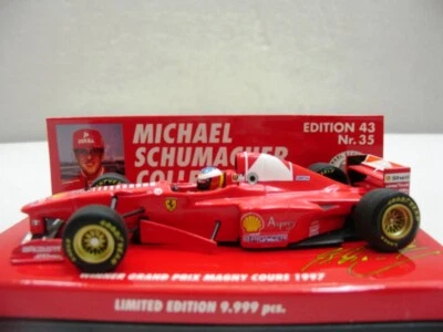 WOW EXTREMELY RARE Ferrari F310B Schumacher Winner France 1997 1:43 Minichamps - Image 1 of 4