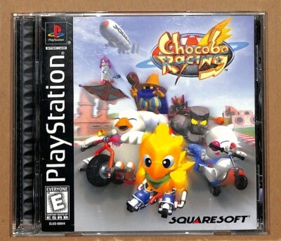 Chocobo Racing (Playstation 1, PS1) 1999 Complete CIB Black Label - Image 1 of 4