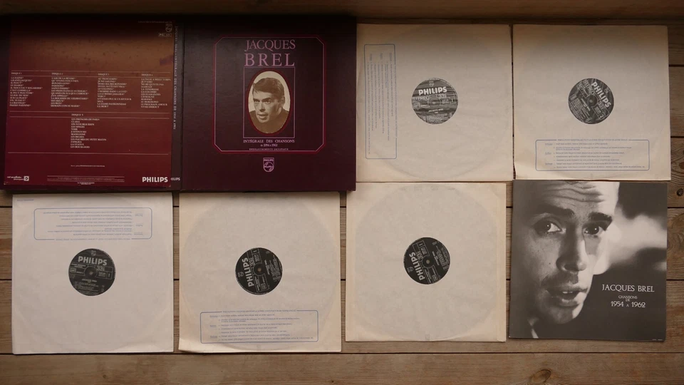 Jaques Brel. Box mit 5 LPs. - Bild 1 von 1