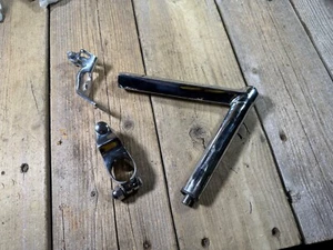 Bicicleta de carreras de carburo Major Taylor ajustable cromada vástago de pista de colección años 40 - Imagen 1 de 23
