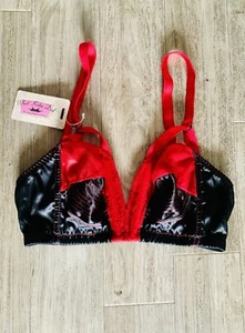 What Katie Did Red Black Bra 34B BNWTW Gold label - Picture 1 of 6