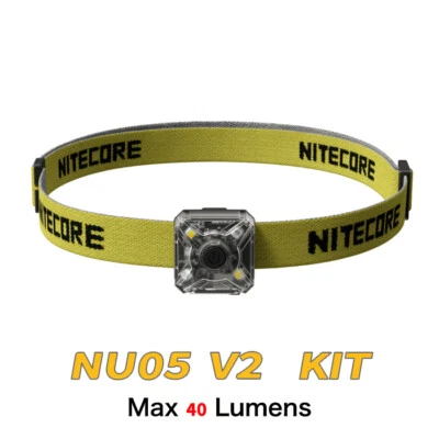 NiteCore NU05 V2 набор USB-C перезаряжаемый сигнальный фонарь с оголовьем фары матовый - Изображение 1 из 4