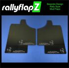 rallyflapZ | Mud Flaps to fit ABARTH 500 595 695 - Black 4mm PVC *S Medium Grey