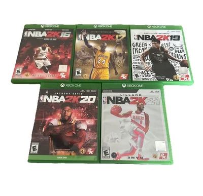 NBA 2k - 5 game lot - Xbox One 2k21, 2k20, 2k19, 2k17, 2k16 - Image 1 of 4