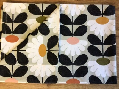 USED 1 Pillowcase Made W/ Orla Kiely Wild Daisy Multi Cotton Percale - Image 1 of 4