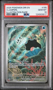 2025 Pokemon Driven Destined Rivals Illustration Rare #195 Clampperl PSA 10 - Bild 1 von 2