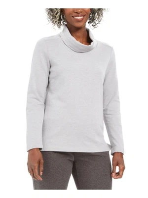 KAREN SCOTT Womens Long Sleeve Turtle Neck Blouse - Image 1 of 3