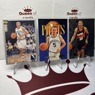 Jason Kidd RC - 1994-95 Collector's Choice Silver Signature Mavericks + ¡2 Skybox! Foto 1 de 4