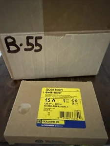 Disyuntor Square D QOB115GFI Interruptor de falla a tierra 15a - Imagen 1 de 2