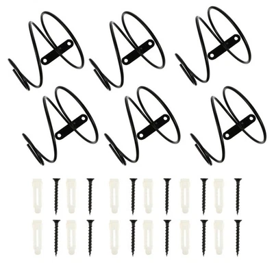 6 pezzi portabottiglie a spirale in ferro battuto espositori per vino - Immagine 1 di 4