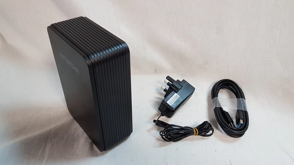 Hitachi Touro Desk DX3 4TB USB 3 External Hard Drive with PSU, USB Cable - Image 1 of 4