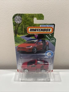 2019 Matchbox Moving Parts Tesla Model X RED MULTI-COAT | A10 - Picture 1 of 3