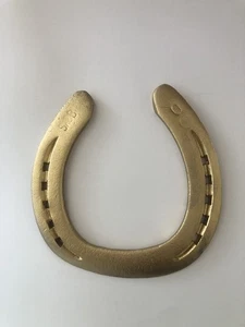 Goldbemaltes Glückshufeisen: rustikales Wohndeko Geschenk - Bild 1 von 10