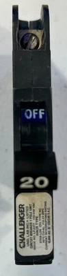 FEDERAL PACIFIC/CHALLENGER FPE NC120 1P 20A STAB-LOCK BREAKER TESTED AND CLEANED - Image 1 of 3