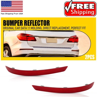 For Mercedes-Benz X166 GL500 GLS450 GL450 2013-2016 Pair Rear Bumper Reflector - Image 1 of 4