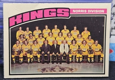 76-77 O-Pee-Chee Los Angeles Kings Team Checklist 🚨🚨🚨 Unmarked  - Image 1 of 2