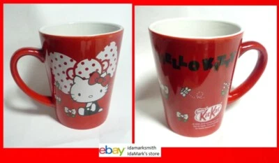 KITKAT Limited Edition RED CUP MUG HELLO KITTY Bow Nestle MALAYSIA Kit Kat 2017 - Image 1 of 4