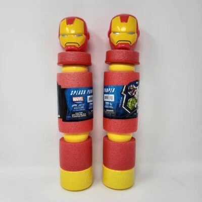 Lote de 2 Marvel Avengers Iron Man Bomba Salpicaduras Chorro de Agua Juguete 13 Pulgadas Foto 1 de 4