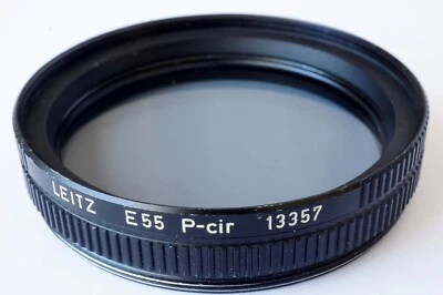 Leica Leitz E55 P-cir Circular Polarizer Filter 55mm 13357 Good Working Order - Image 1 of 4