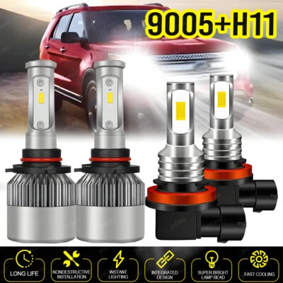 Kit combinado de 6 faros LED altos/bajos + bombillas antiniebla para Ford Explorer 2011-2015 Foto 1 de 4