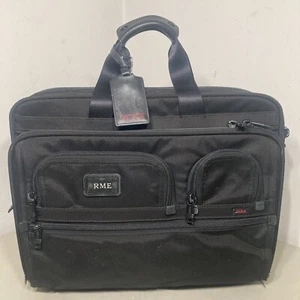 Tumi Ballistic Alpha Deluxe 26127DH Expanding Rolling Carry On Brief Case - BLK - Picture 1 of 14